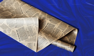 Крафт бумага коричневая Газета с 2-х сторон